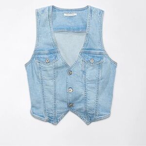 American Eagle Denim Vest